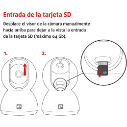 Garza Smart - Cámara IP Wifi 360º de Vigilancia Interior Inteligente
