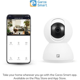 Garza Smart - Cámara IP Wifi 360º de Vigilancia Interior Inteligente